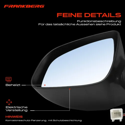 Außenspiegel Außenspiegel links Frankberg 5481FB0047465 Bild Außenspiegel Außenspiegel links Frankberg 5481FB0047465
