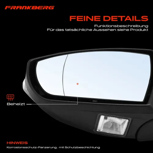 Außenspiegel Außenspiegel rechts Frankberg 5481FB0047666 Bild Außenspiegel Außenspiegel rechts Frankberg 5481FB0047666