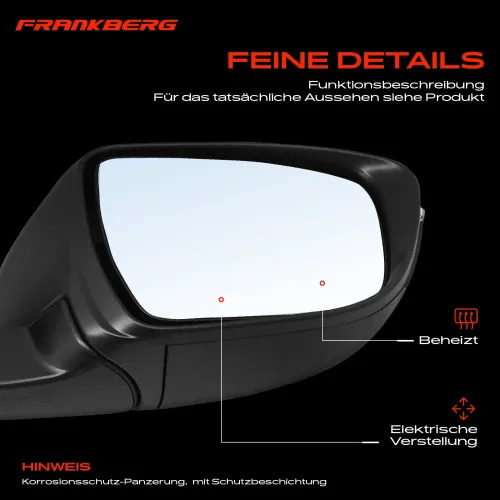 Außenspiegel Außenspiegel rechts Frankberg 5481FB0047670 Bild Außenspiegel Außenspiegel rechts Frankberg 5481FB0047670