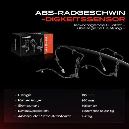 Sensor, Raddrehzahl Hinterachse beidseitig Frankberg 5481FB0048028 Bild Sensor, Raddrehzahl Hinterachse beidseitig Frankberg 5481FB0048028