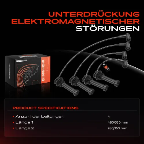 Zündleitungssatz Frankberg 5481FB0048115 Bild Zündleitungssatz Frankberg 5481FB0048115
