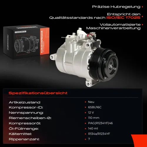 Kompressor, Klimaanlage Frankberg 5481FB0048151 Bild Kompressor, Klimaanlage Frankberg 5481FB0048151