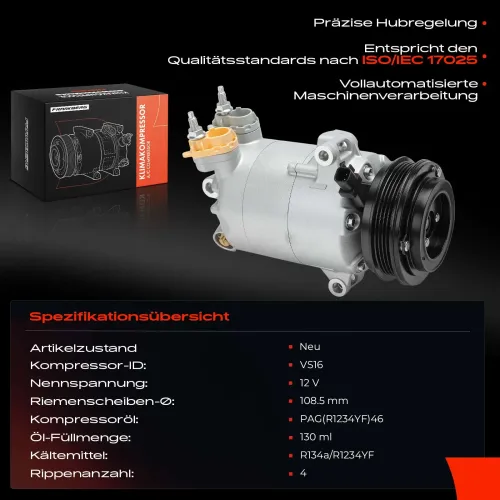 Kompressor, Klimaanlage Frankberg 5481FB0048158 Bild Kompressor, Klimaanlage Frankberg 5481FB0048158