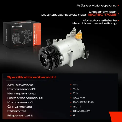 Kompressor, Klimaanlage Frankberg 5481FB0048160 Bild Kompressor, Klimaanlage Frankberg 5481FB0048160