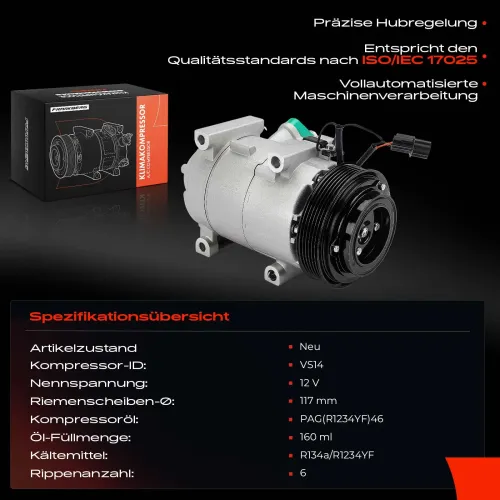 Kompressor, Klimaanlage Frankberg 5481FB0048163 Bild Kompressor, Klimaanlage Frankberg 5481FB0048163