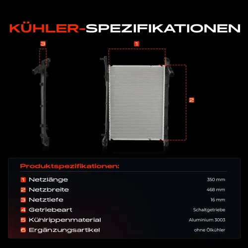 Kühler, Motorkühlung Frankberg 5481FB0048173 Bild Kühler, Motorkühlung Frankberg 5481FB0048173