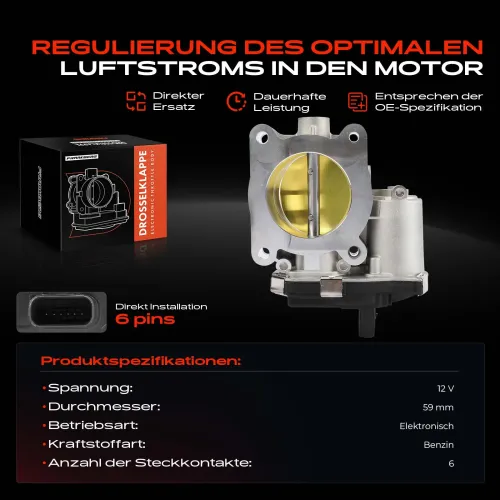 Drosselklappenstutzen 12 V Frankberg 5481FB0048482 Bild Drosselklappenstutzen 12 V Frankberg 5481FB0048482