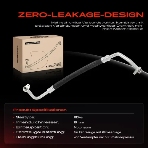 Hochdruck-/Niederdruckleitung, Klimaanlage Motorraum Frankberg 5481FB0048557 Bild Hochdruck-/Niederdruckleitung, Klimaanlage Motorraum Frankberg 5481FB0048557