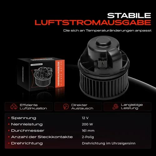 Innenraumgebläse 12 V Frankberg 5481FB0048594 Bild Innenraumgebläse 12 V Frankberg 5481FB0048594