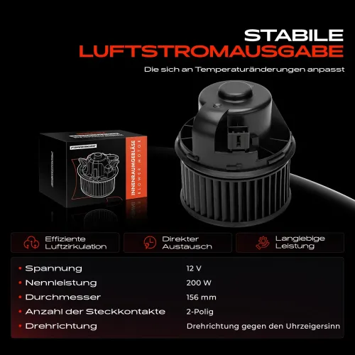 Innenraumgebläse 12 V Frankberg 5481FB0048595 Bild Innenraumgebläse 12 V Frankberg 5481FB0048595