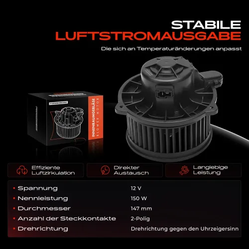 Innenraumgebläse 12 V Frankberg 5481FB0048600 Bild Innenraumgebläse 12 V Frankberg 5481FB0048600