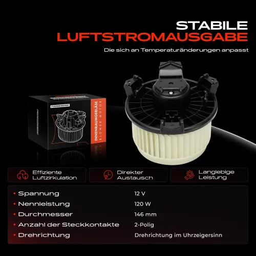 Innenraumgebläse 12 V Frankberg 5481FB0048603 Bild Innenraumgebläse 12 V Frankberg 5481FB0048603