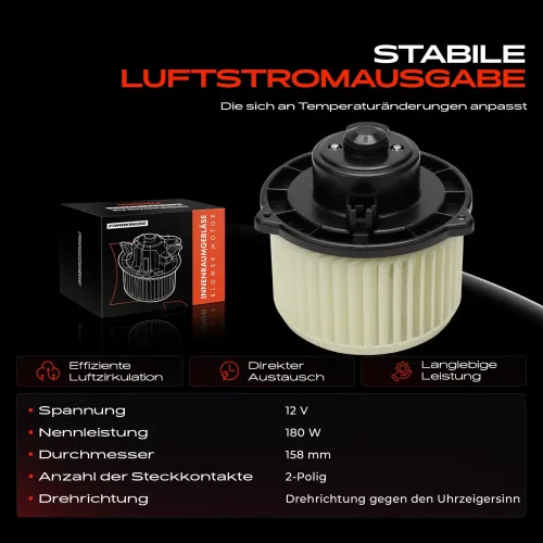 Innenraumgebläse 12 V Frankberg 5481FB0048604 Bild Innenraumgebläse 12 V Frankberg 5481FB0048604
