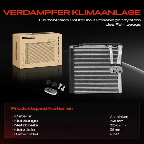 Verdampfer, Klimaanlage Frankberg 5481FB0048832 Bild Verdampfer, Klimaanlage Frankberg 5481FB0048832