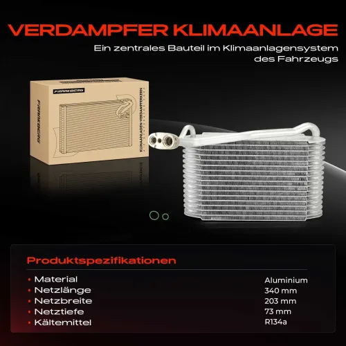 Verdampfer, Klimaanlage Frankberg 5481FB0048833 Bild Verdampfer, Klimaanlage Frankberg 5481FB0048833