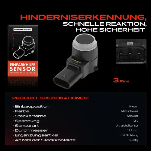 Sensor, Raddrehzahl Hinterachse rechts Frankberg 5481FB0000891 Bild Sensor, Raddrehzahl Hinterachse rechts Frankberg 5481FB0000891