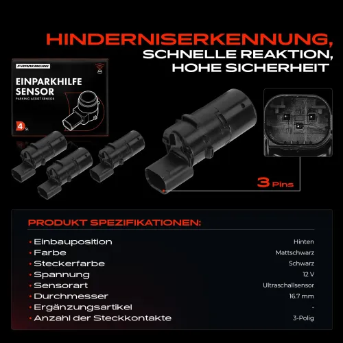 Sensor, Raddrehzahl Hinterachse beidseitig Frankberg 5481FB0000853 Bild Sensor, Raddrehzahl Hinterachse beidseitig Frankberg 5481FB0000853