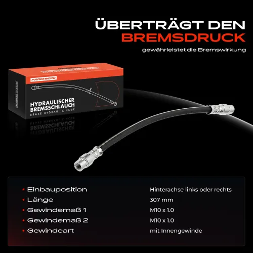 Bremsschlauch Hinterachse beidseitig Frankberg 5481FB0048920 Bild Bremsschlauch Hinterachse beidseitig Frankberg 5481FB0048920