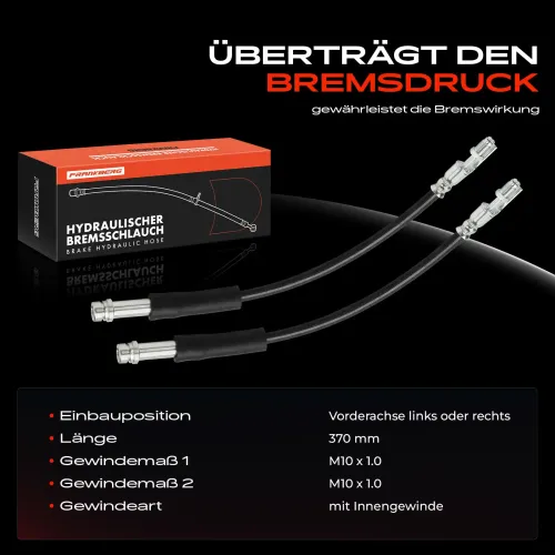 Bremsschlauch Vorderachse beidseitig Frankberg 5481FB0048930 Bild Bremsschlauch Vorderachse beidseitig Frankberg 5481FB0048930