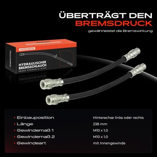 Bremsschlauch Hinterachse beidseitig Frankberg 5481FB0048948 Bild Bremsschlauch Hinterachse beidseitig Frankberg 5481FB0048948