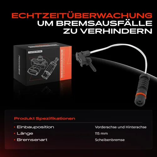 Warnkontakt, Bremsbelagverschleiß vorne und hinten Frankberg 5481FB0049183 Bild Warnkontakt, Bremsbelagverschleiß vorne und hinten Frankberg 5481FB0049183