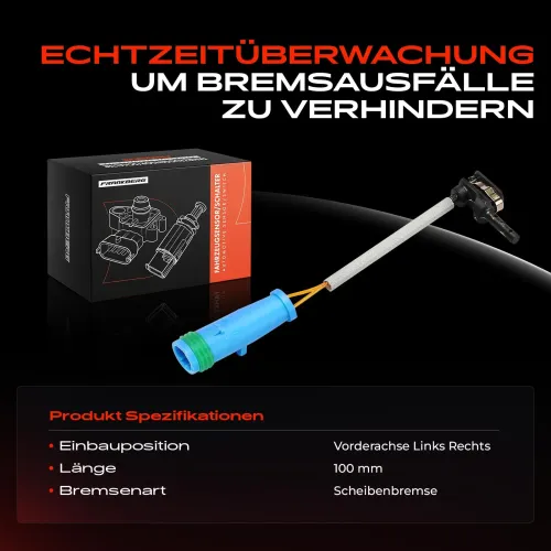 Warnkontakt, Bremsbelagverschleiß Vorderachse beidseitig Frankberg 5481FB0049198 Bild Warnkontakt, Bremsbelagverschleiß Vorderachse beidseitig Frankberg 5481FB0049198