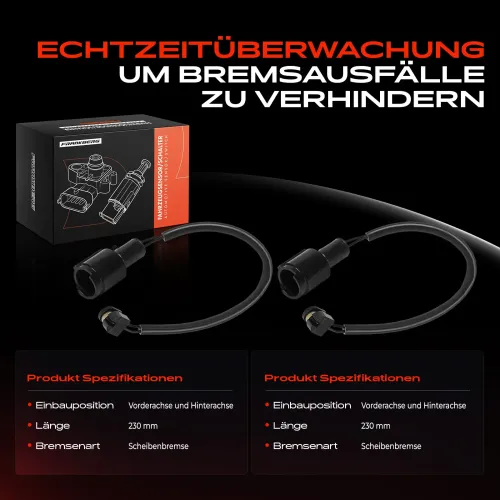 Warnkontakt, Bremsbelagverschleiß vorne und hinten Frankberg 5481FB0049205 Bild Warnkontakt, Bremsbelagverschleiß vorne und hinten Frankberg 5481FB0049205