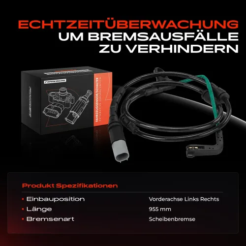 Warnkontakt, Bremsbelagverschleiß Vorderachse beidseitig Frankberg 5481FB0049221 Bild Warnkontakt, Bremsbelagverschleiß Vorderachse beidseitig Frankberg 5481FB0049221