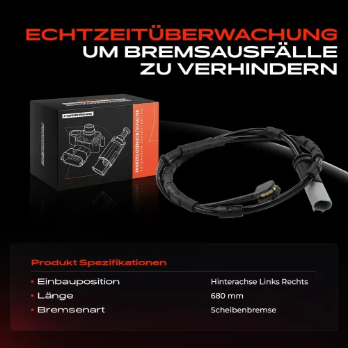 Warnkontakt, Bremsbelagverschleiß Hinterachse beidseitig Frankberg 5481FB0049236 Bild Warnkontakt, Bremsbelagverschleiß Hinterachse beidseitig Frankberg 5481FB0049236