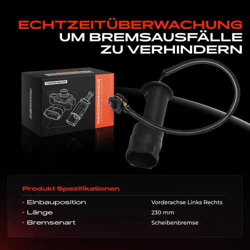 Warnkontakt, Bremsbelagverschleiß Vorderachse beidseitig Frankberg 5481FB0049245 Bild Warnkontakt, Bremsbelagverschleiß Vorderachse beidseitig Frankberg 5481FB0049245