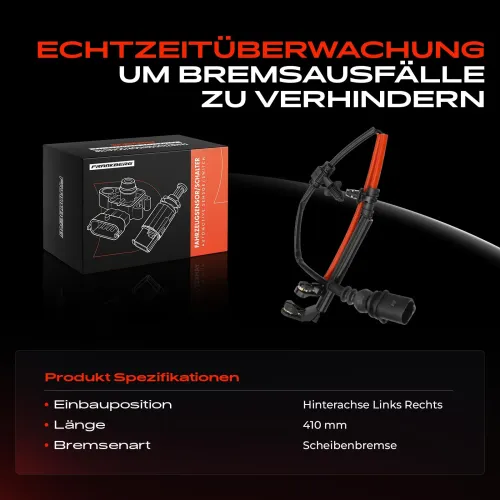 Warnkontakt, Bremsbelagverschleiß Hinterachse beidseitig Frankberg 5481FB0049265 Bild Warnkontakt, Bremsbelagverschleiß Hinterachse beidseitig Frankberg 5481FB0049265