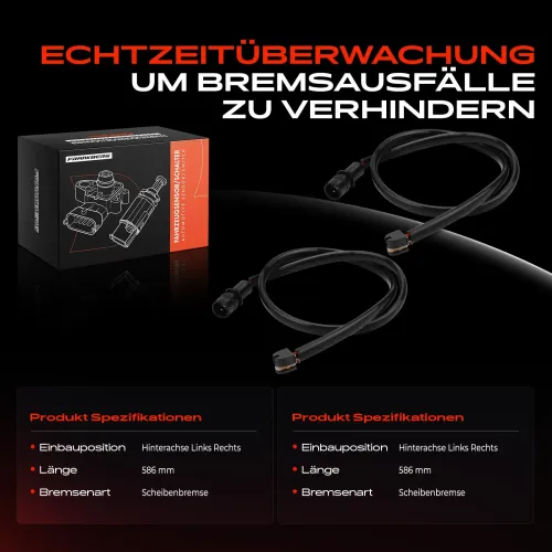 Warnkontakt, Bremsbelagverschleiß Hinterachse beidseitig Frankberg 5481FB0049289 Bild Warnkontakt, Bremsbelagverschleiß Hinterachse beidseitig Frankberg 5481FB0049289