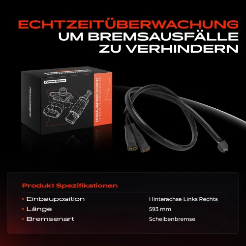 Warnkontakt, Bremsbelagverschleiß Hinterachse beidseitig Frankberg 5481FB0049292 Bild Warnkontakt, Bremsbelagverschleiß Hinterachse beidseitig Frankberg 5481FB0049292