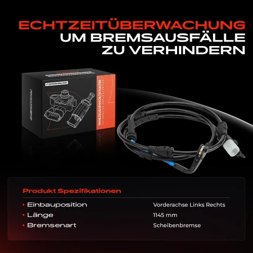 Warnkontakt, Bremsbelagverschleiß Vorderachse beidseitig Frankberg 5481FB0049315 Bild Warnkontakt, Bremsbelagverschleiß Vorderachse beidseitig Frankberg 5481FB0049315