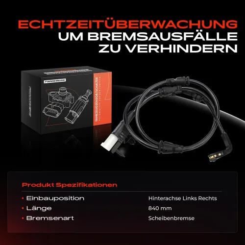 Warnkontakt, Bremsbelagverschleiß Hinterachse beidseitig Frankberg 5481FB0049318 Bild Warnkontakt, Bremsbelagverschleiß Hinterachse beidseitig Frankberg 5481FB0049318