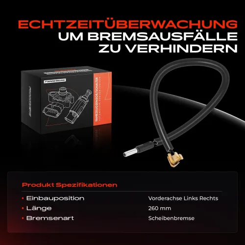 Warnkontakt, Bremsbelagverschleiß Vorderachse beidseitig Frankberg 5481FB0049342 Bild Warnkontakt, Bremsbelagverschleiß Vorderachse beidseitig Frankberg 5481FB0049342