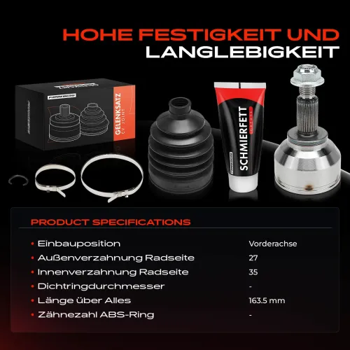 Gelenksatz, Antriebswelle Vorderachse Frankberg 5481FB0049705 Bild Gelenksatz, Antriebswelle Vorderachse Frankberg 5481FB0049705