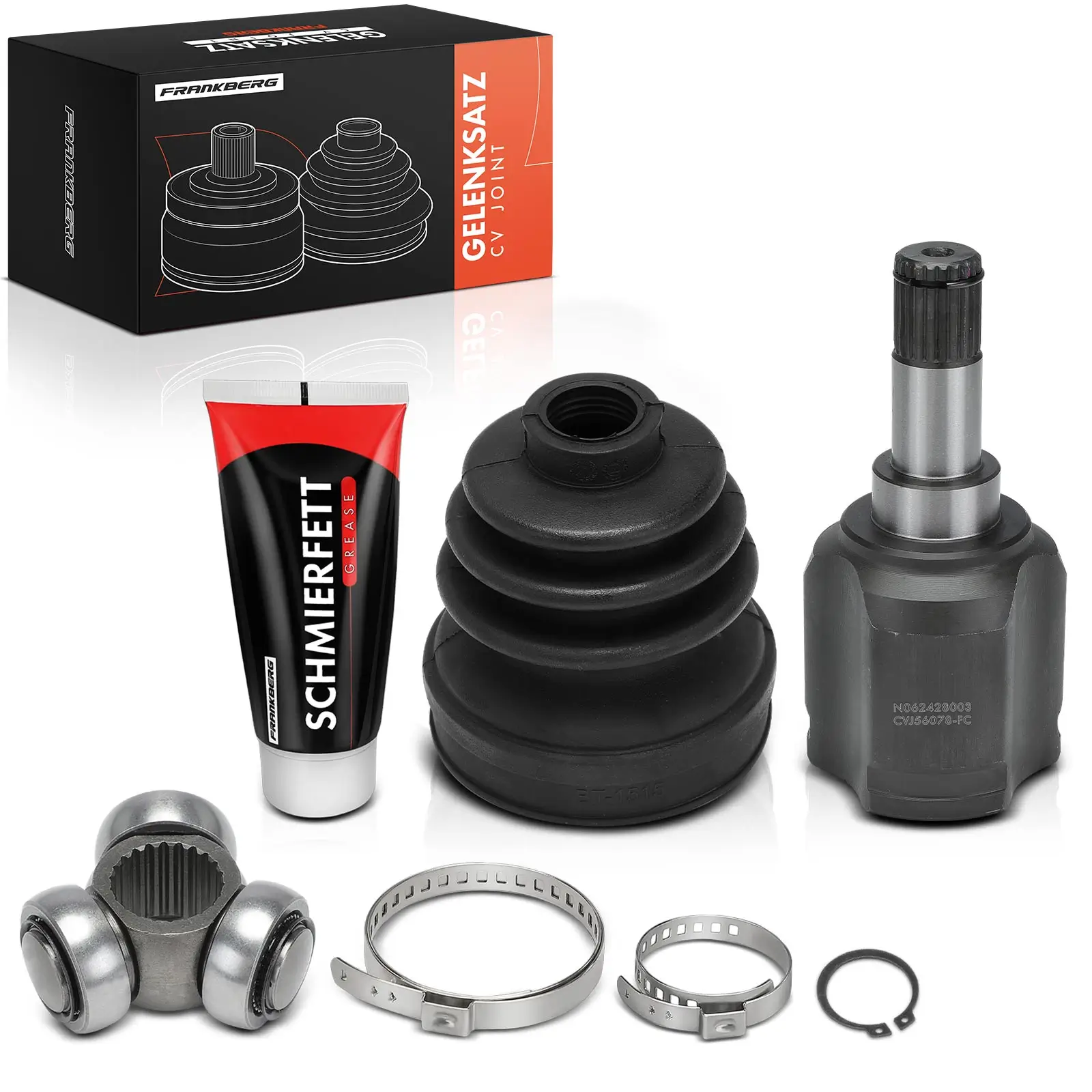 Gelenksatz, Antriebswelle Vorderachse Frankberg 5481FB0049737