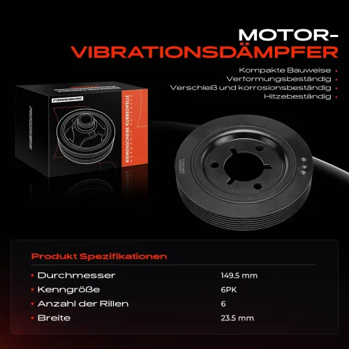 Riemenscheibe, Kurbelwelle Frankberg 5481FB0049760 Bild Riemenscheibe, Kurbelwelle Frankberg 5481FB0049760