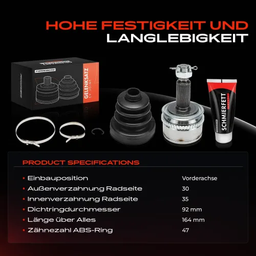 Gelenksatz, Antriebswelle Vorderachse Frankberg 5481FB0049793 Bild Gelenksatz, Antriebswelle Vorderachse Frankberg 5481FB0049793