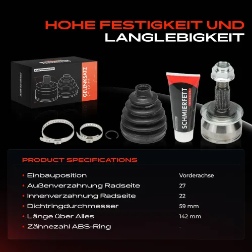 Gelenksatz, Antriebswelle Vorderachse Frankberg 5481FB0049814 Bild Gelenksatz, Antriebswelle Vorderachse Frankberg 5481FB0049814