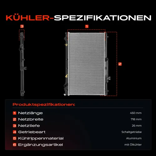 Kühler, Motorkühlung Frankberg 5481FB0049877 Bild Kühler, Motorkühlung Frankberg 5481FB0049877
