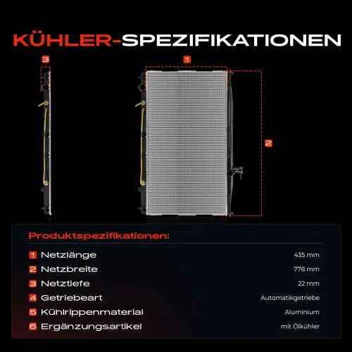 Kühler, Motorkühlung Frankberg 5481FB0049922 Bild Kühler, Motorkühlung Frankberg 5481FB0049922