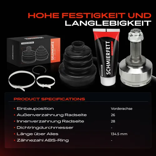 Gelenksatz, Antriebswelle Vorderachse Frankberg 5481FB0050012 Bild Gelenksatz, Antriebswelle Vorderachse Frankberg 5481FB0050012
