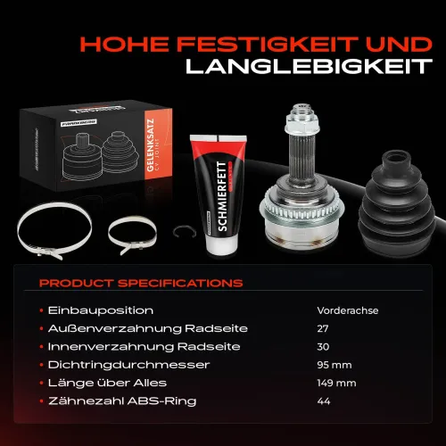 Gelenksatz, Antriebswelle Vorderachse Frankberg 5481FB0050227 Bild Gelenksatz, Antriebswelle Vorderachse Frankberg 5481FB0050227
