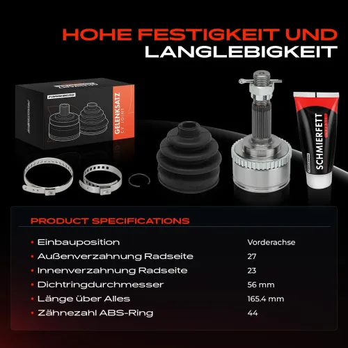 Gelenksatz, Antriebswelle Vorderachse Frankberg 5481FB0050235 Bild Gelenksatz, Antriebswelle Vorderachse Frankberg 5481FB0050235