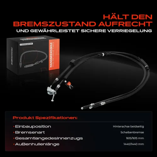 Seilzug, Feststellbremse Hinterachse beidseitig Frankberg 5481FB0050318 Bild Seilzug, Feststellbremse Hinterachse beidseitig Frankberg 5481FB0050318