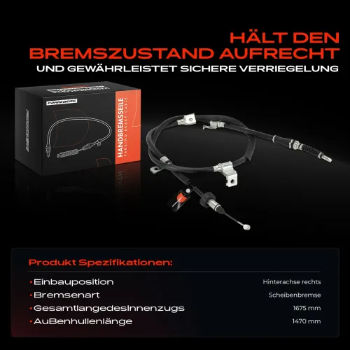 Seilzug, Feststellbremse Hinterachse rechts Frankberg 5481FB0050346 Bild Seilzug, Feststellbremse Hinterachse rechts Frankberg 5481FB0050346