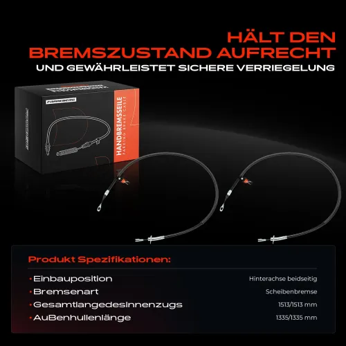Seilzug, Feststellbremse Hinterachse beidseitig Frankberg 5481FB0050383 Bild Seilzug, Feststellbremse Hinterachse beidseitig Frankberg 5481FB0050383