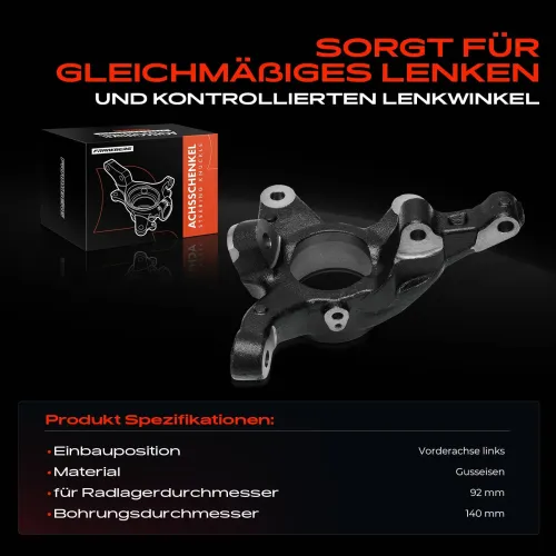 Achsschenkel, Radaufhängung Vorderachse links Frankberg 5481FB0050410 Bild Achsschenkel, Radaufhängung Vorderachse links Frankberg 5481FB0050410